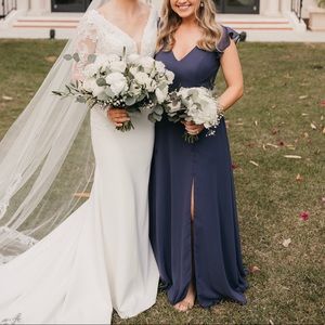 Azazie Claudine dress stormy